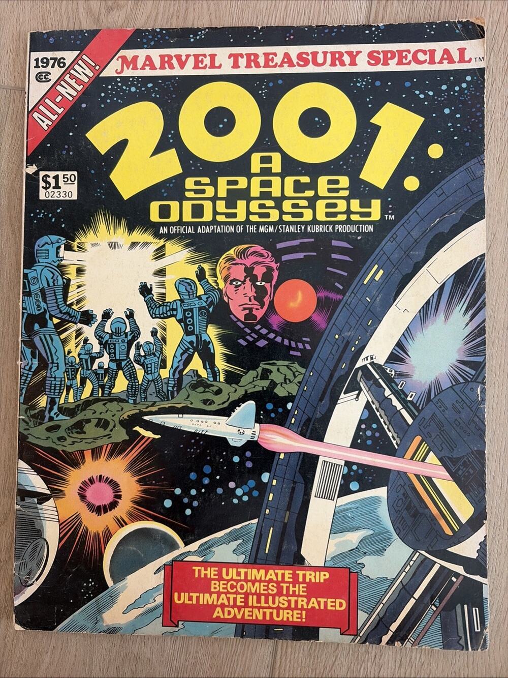 2001: A Space Odyssey Marvel Treasury Comic Book 1976 Jack Kirby Art